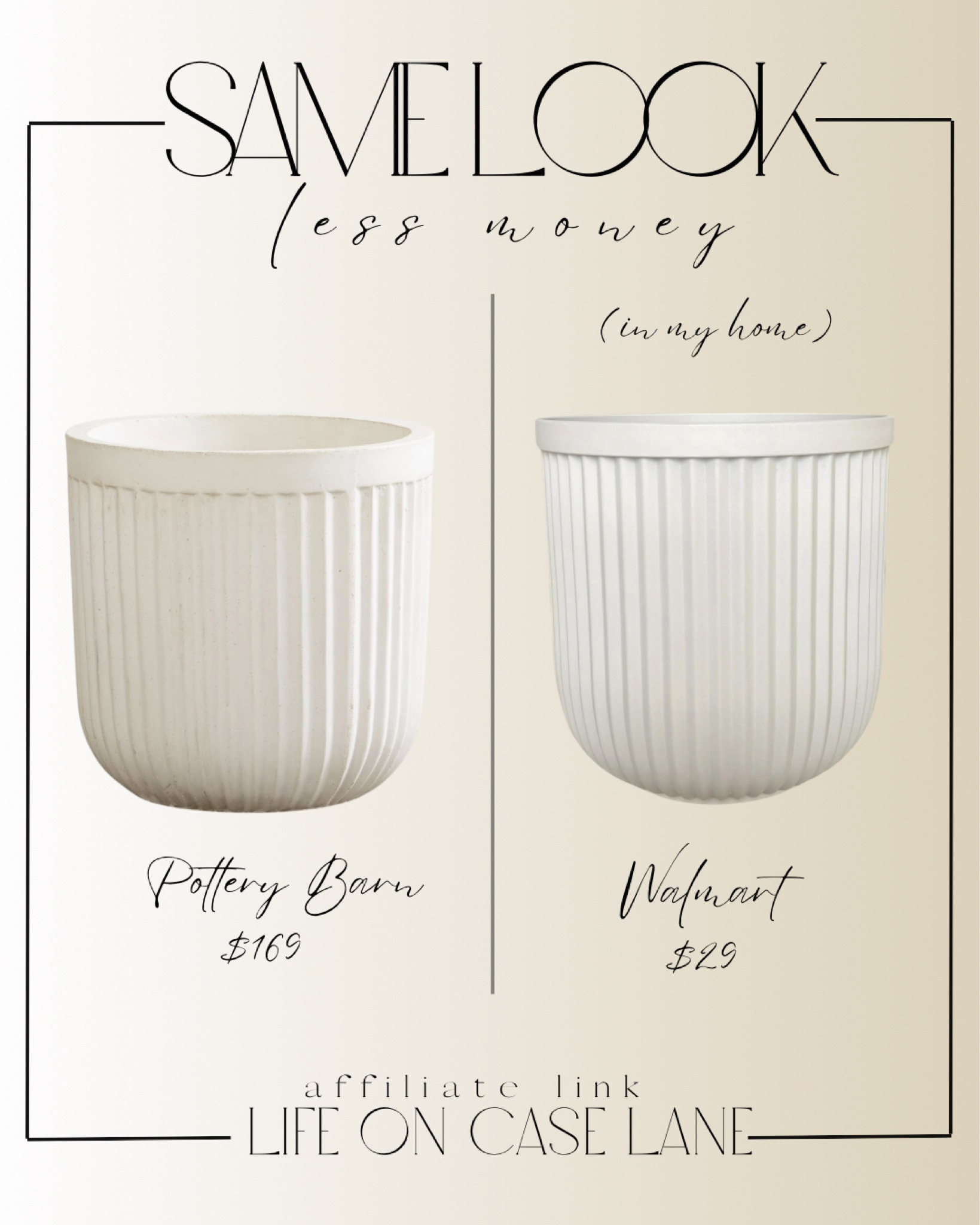 The look for less Pottery Barn Planter is in stock! 

#LTKhome