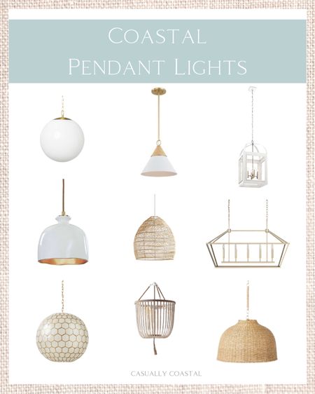 A round-up of coastal pendant lights for every budget!
-
coastal home, coastal decor, coastal home decor, coastal lighting, kitchen pendant lights, dining room pendant lights, white beaded pendant light, amazon lighting, amazon pendant lights, target lights, target pendant lights, woven pendant lights, rattan pendant lights, white & woven pendant lights, white & brass pendant lights, bedroom pendant lights	

#LTKFind #LTKhome
