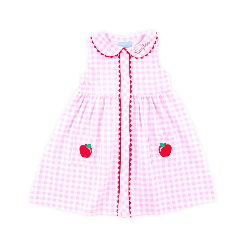 Apple Pink Gingham Lola Dress | Classic Whimsy