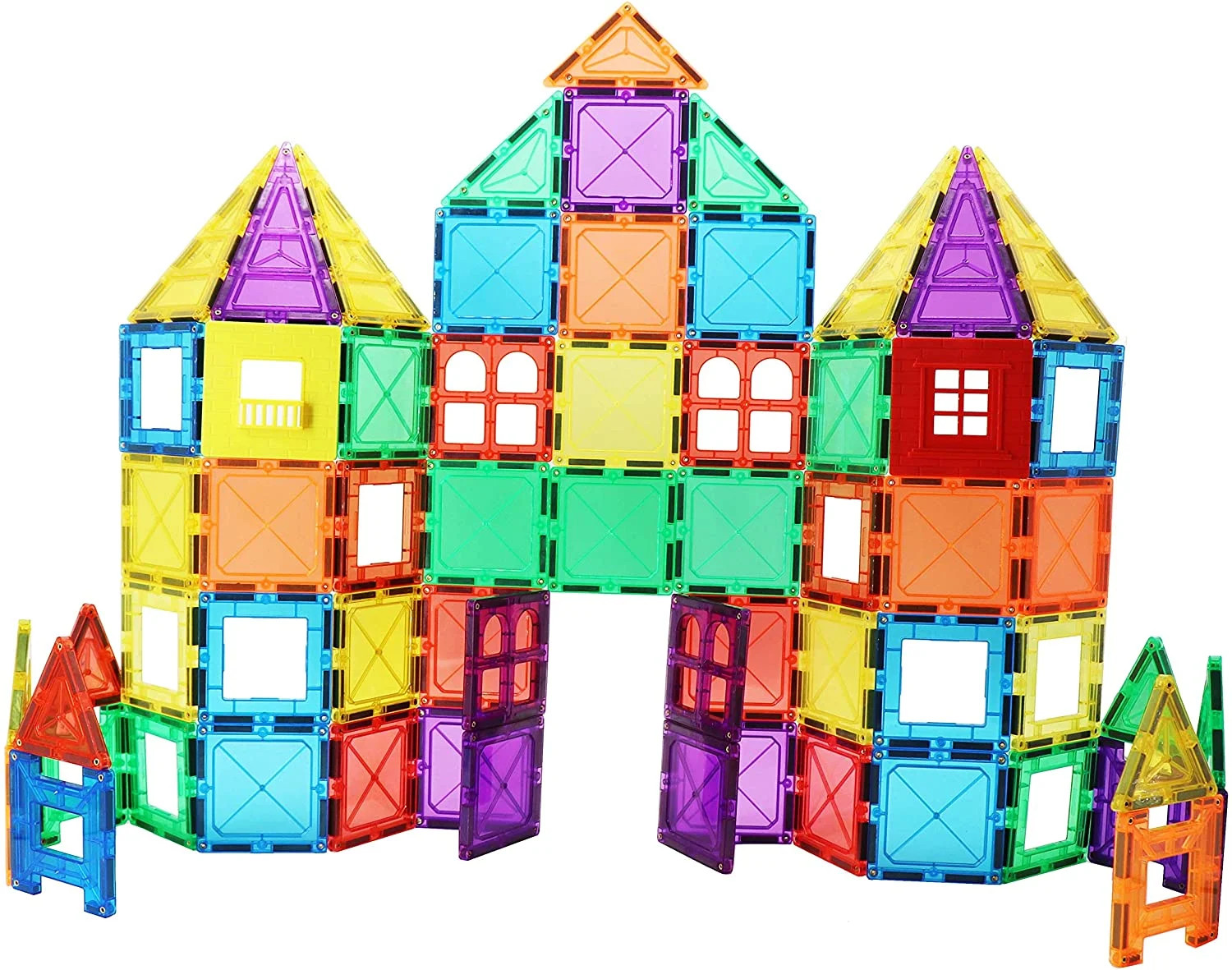 Skymags Magnetic Blocks, Magnet Tiles for Kids, Magnetic Building Blocks 60 Pcs Set Toys for Boys... | Walmart (US)