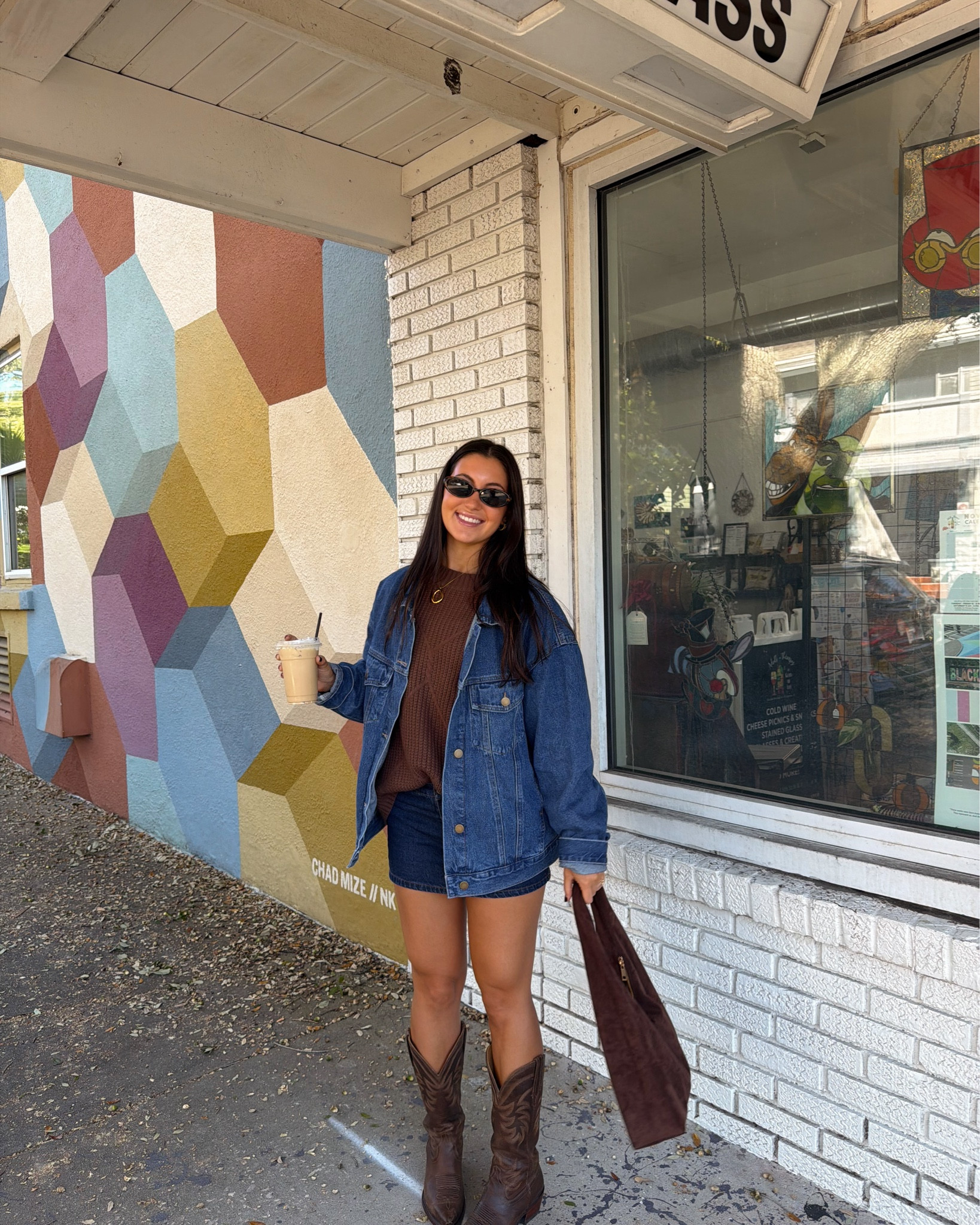 western chic fall outfit inspo 🤎 code: libby

denim, denim jacket, denim mini skirt, tecovas cowboy boots, trendy

#LTKCyberWeek #LTKHoliday #LTKGiftGuide
