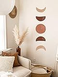 Moon Phases Wall Decal -Hand Drawn Moon Phases, Boho Decor, Crescent Sticker, Modern Decals, Moon Wa | Amazon (US)