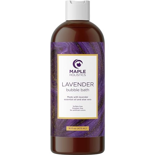 Premium Lavender Bubble Bath for Women - Moisturizing Foaming Bath Bubbles for Adults with Chamomile Clary Sage & Lavender Aromatherapy Oils for Relaxing Self Care - Paraben & Sulfate Free (16 Fl Oz) | Amazon (US)