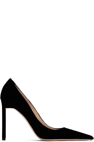 Black Velvet Heels | SSENSE