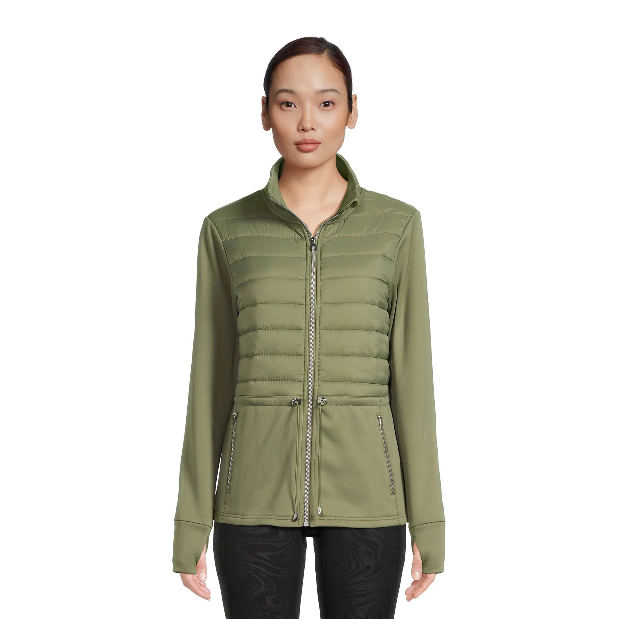 Avia Women's Mixed Media Jacket, Sizes XS-XXXL | Walmart (US)