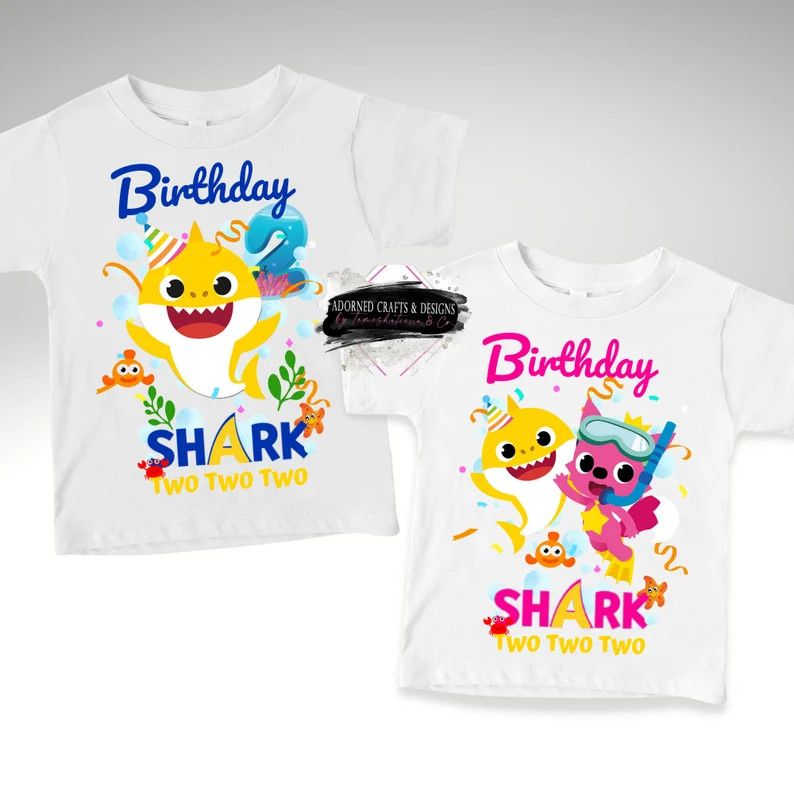 Birthday Shark Shirt 2nd Birthday Shirt Birthday Shark Shirt Girl Birthday Shirt Boys Birthday Sh... | Etsy (US)