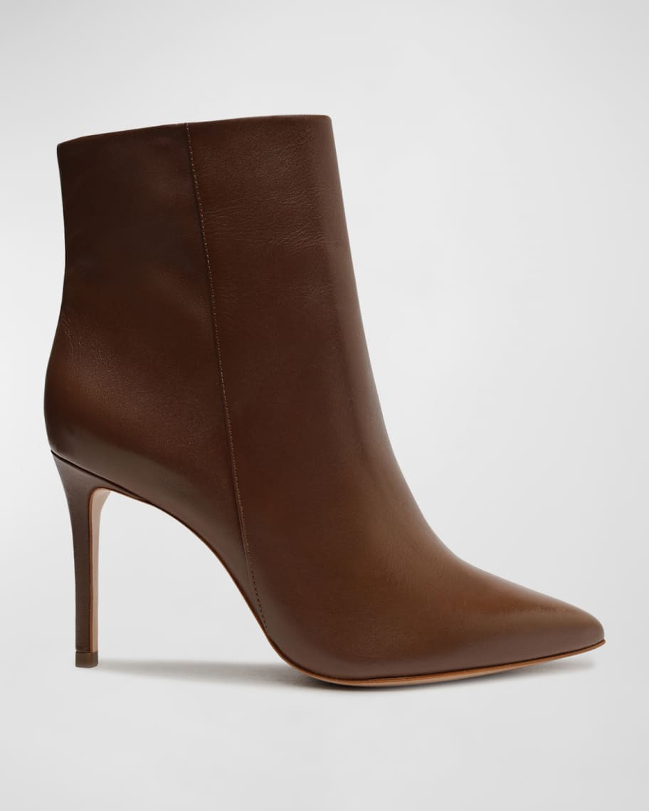 Schutz Mikki Leather Stiletto Ankle Boots | Neiman Marcus