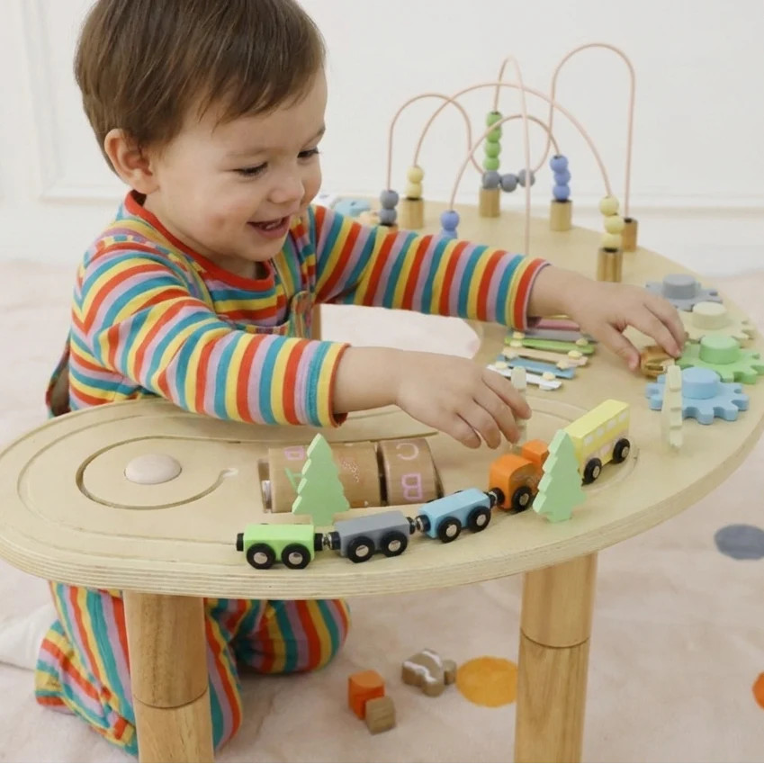Wooden Multi-Activity Sensory Table for Toddlers | Avenlur