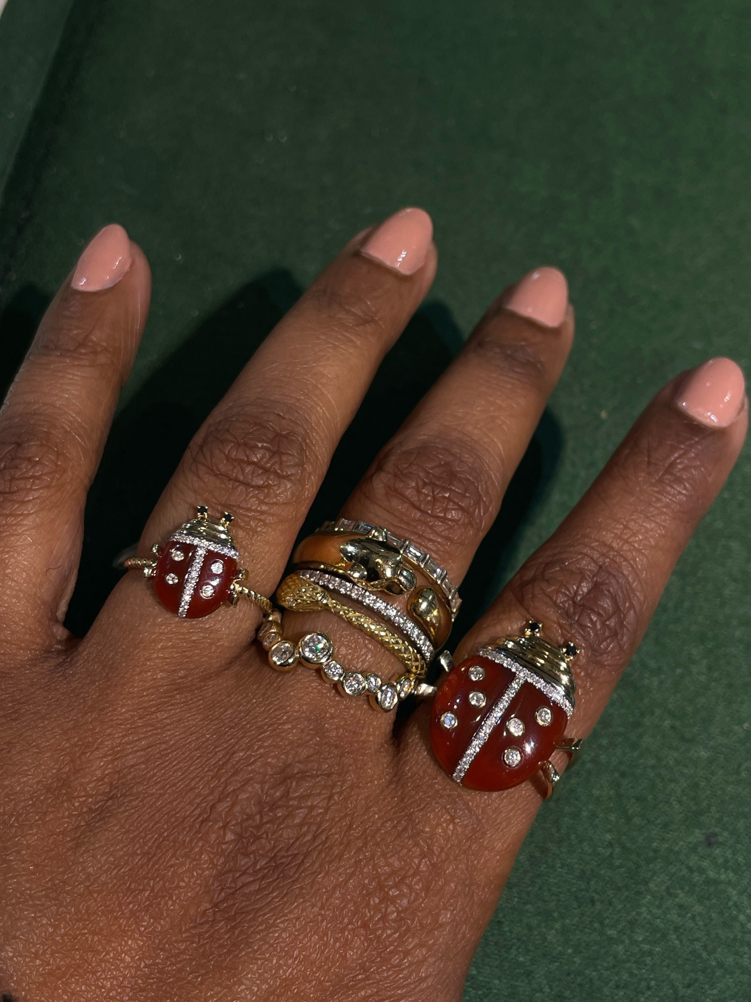 Yvonne Leon ring 
Lady bird ring 

#LTKstyletip