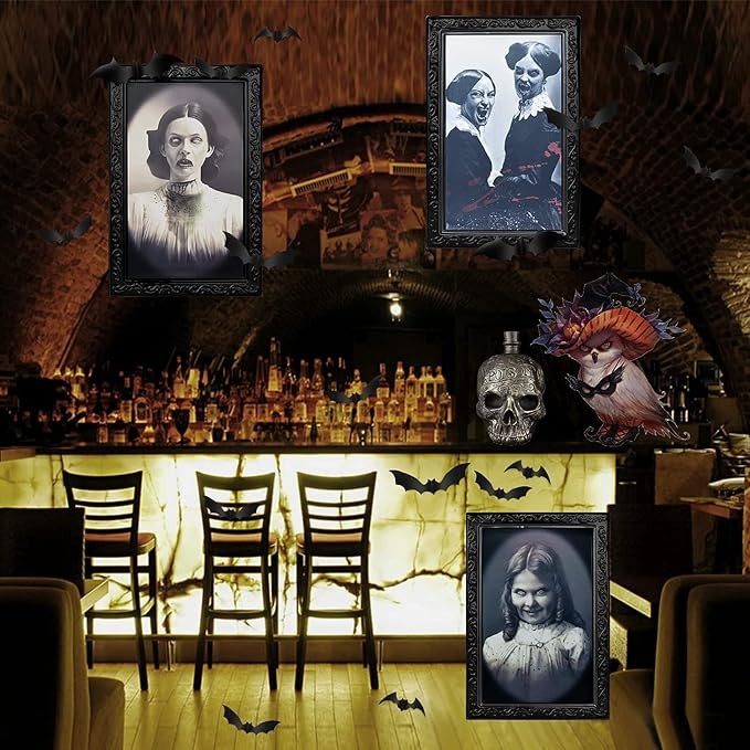 3Pcs Halloween 3D Changing Face Moving Picture Frames, for Home Halloween Party, Castle, Haunted ... | Amazon (CA)