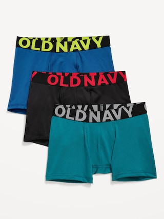 Go-Dry Boxer-Briefs Performance Underwear 3-Pack for Boys | Old Navy | Old Navy (US)