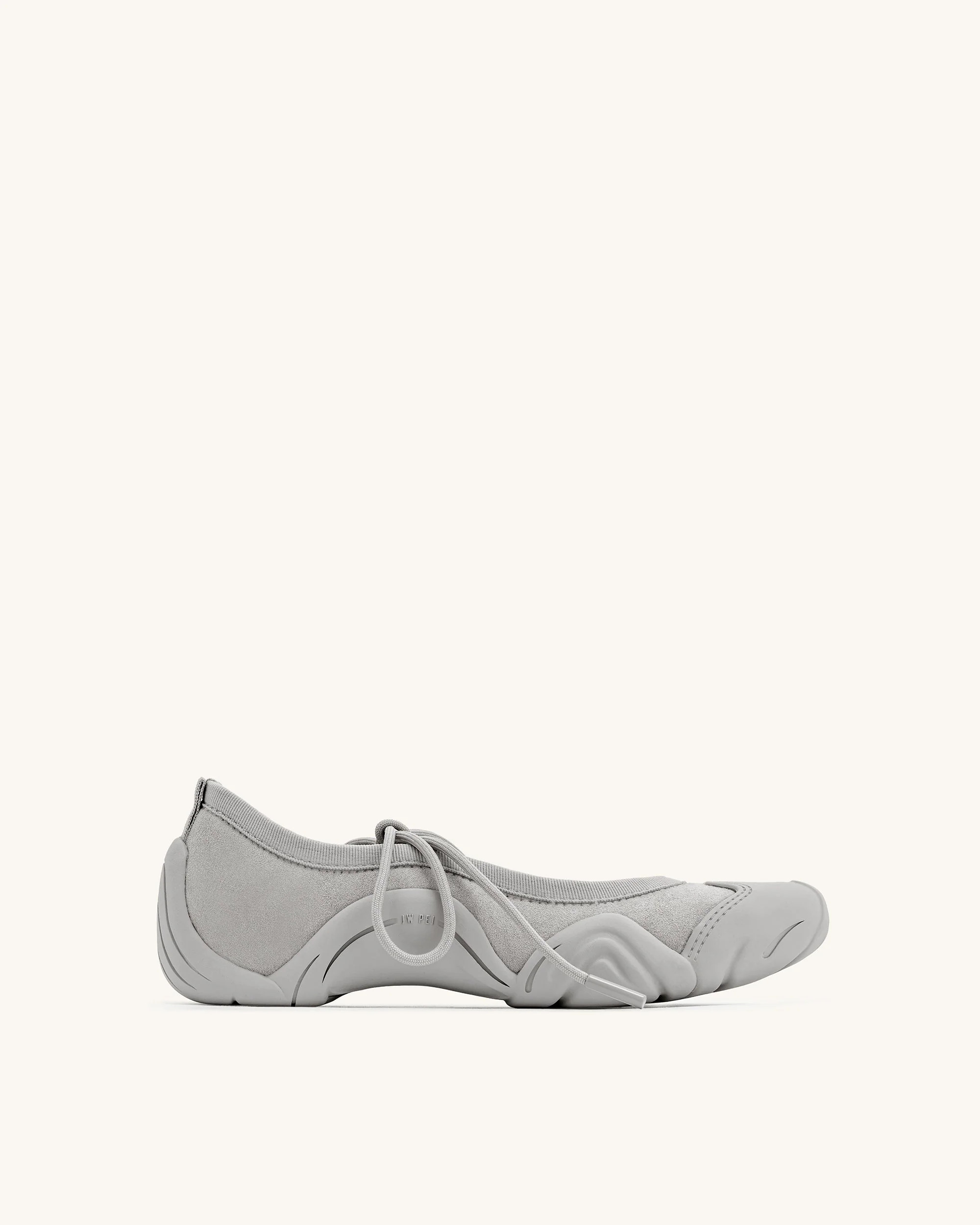 Caitlin Lace-up Ballerina Sneakers - Grey | JW PEI US
