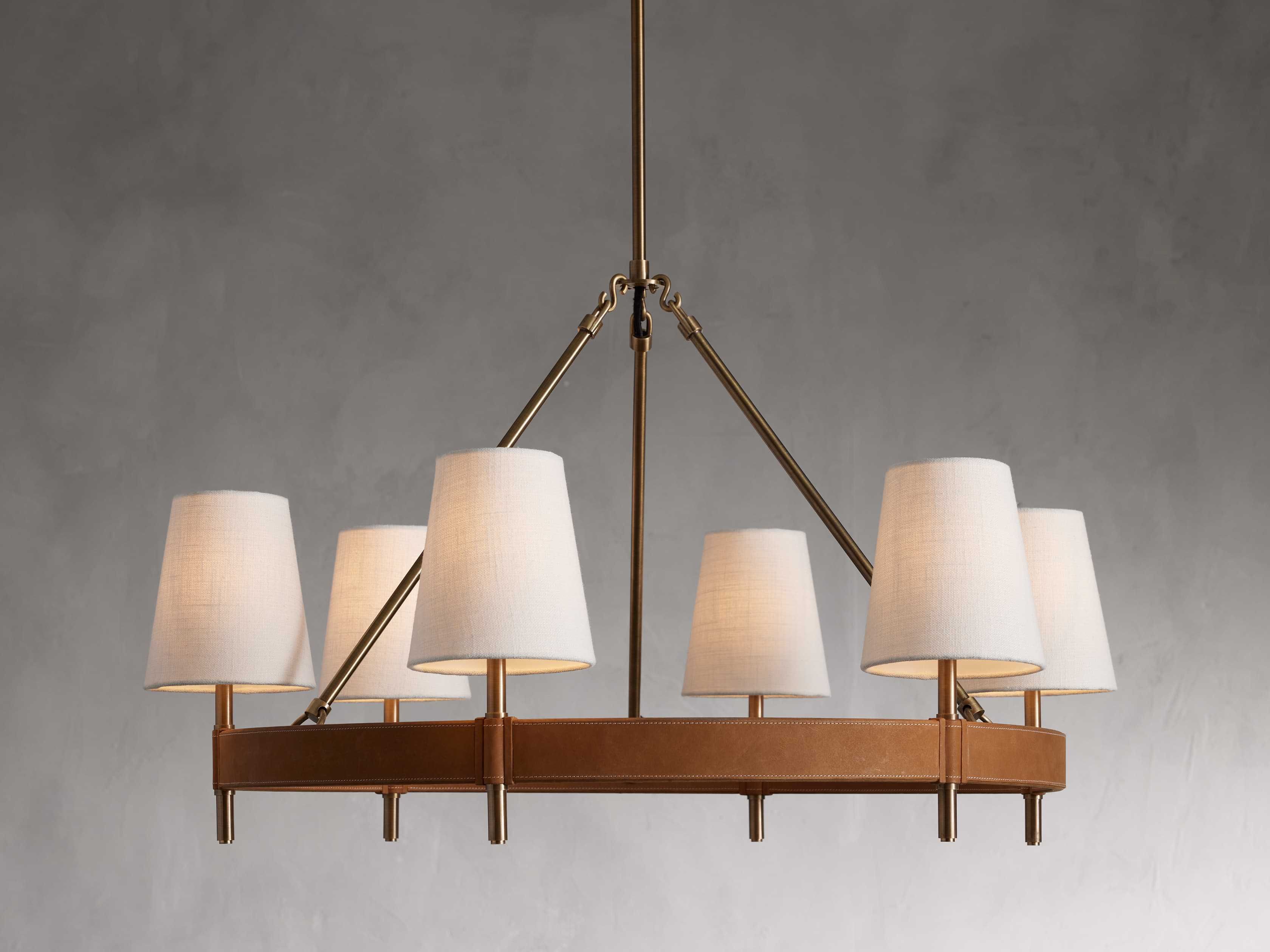 Hastings 6 Light Halo Chandelier | Arhaus