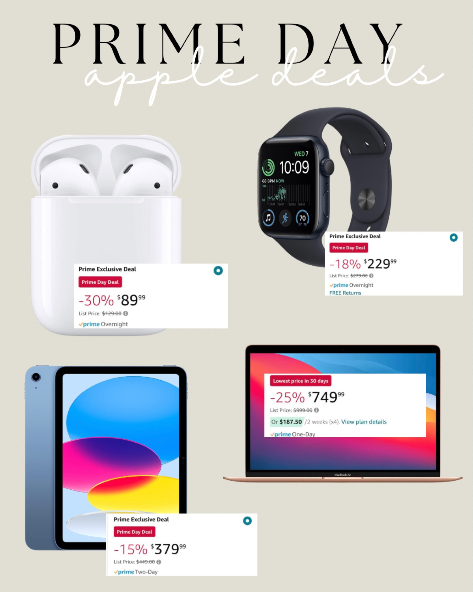 apple products 

#LTKunder50 #LTKsalealert #LTKxPrimeDay