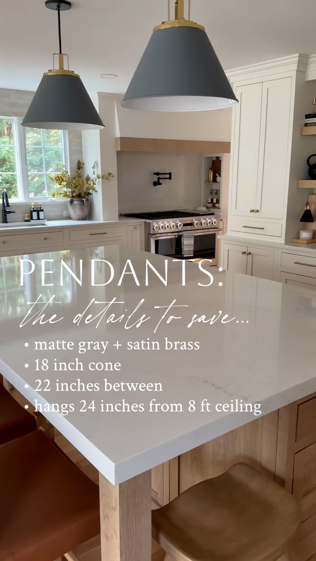 Here are my pendant details to save now.  These pendants are GORGEOUS and statement lighting is 100 perfect a place to splurge.   🙌🏻🙌🏻

#LTKHome