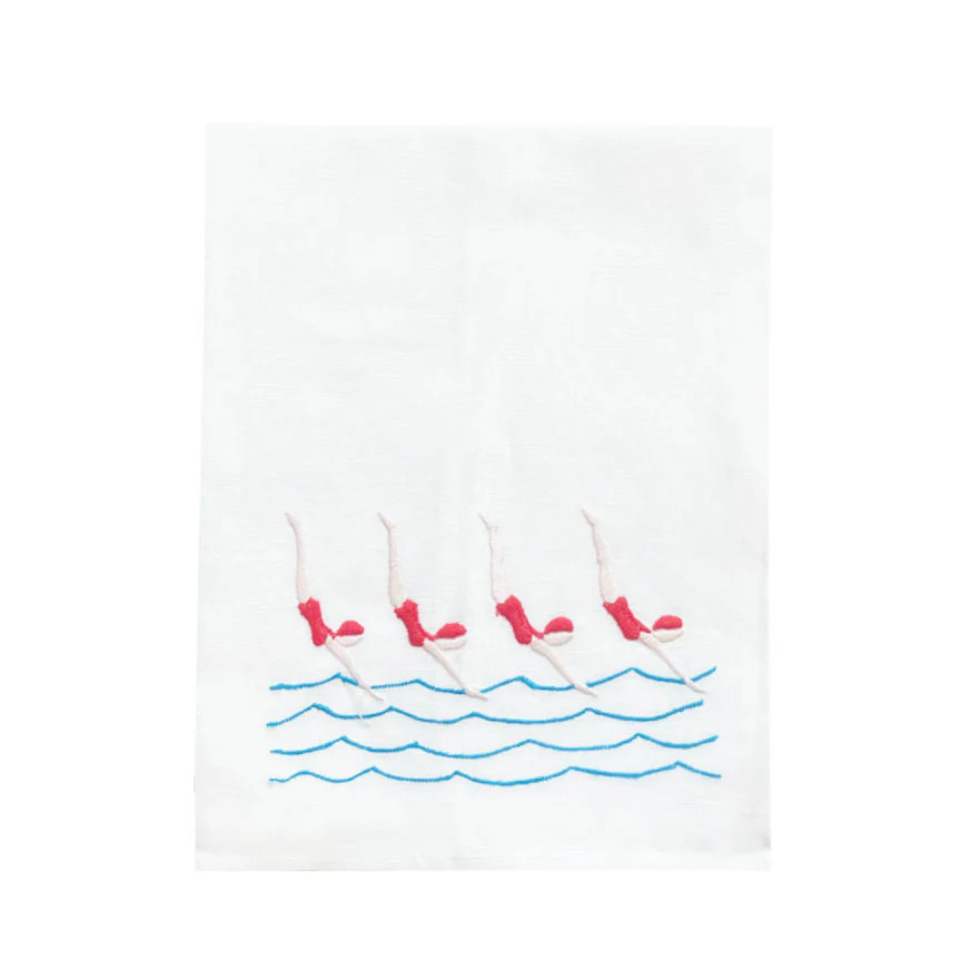 Red Divers Tip Towel | Biscuit Home