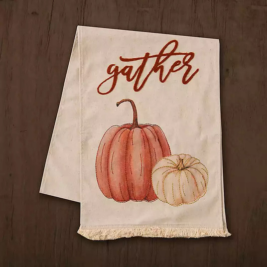 New!Gather Pumpkin Table Runner