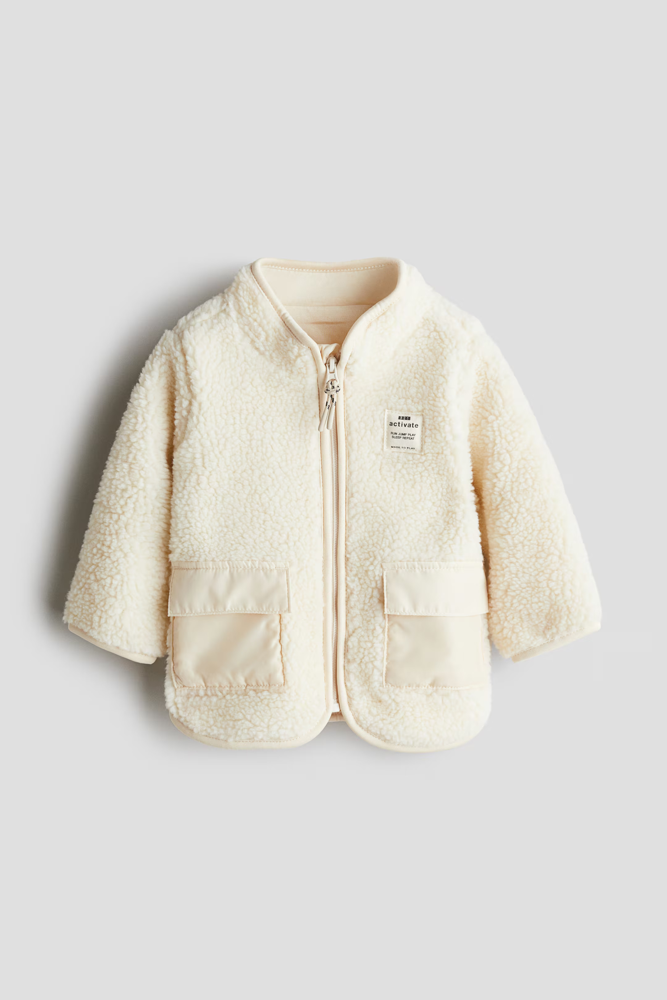 Teddy jacket - Crème - ENFANT | H&M FR | H&M (FR, IT, ES, PT, BE)