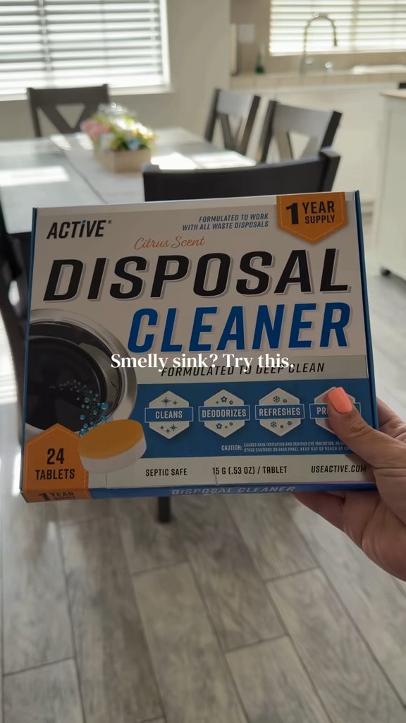 Foaming garbage disposal cleaner tablets eliminate odors, break down buildup, and leave your sink fresh with natural citrus power.

#GarbageDisposalCleaner
#KitchenCleaning
#SinkDeodorizer
#HomeCleaningHacks
#FreshKitchen

#LTKHome