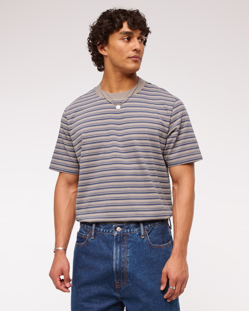 Premium Heavyweight Cropped Tee | Abercrombie & Fitch (US)