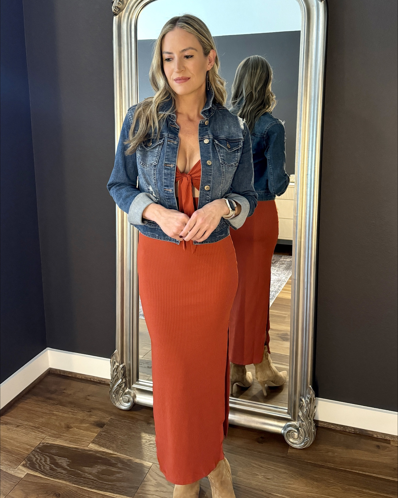 Fall outfit 🍂

This dress comes in a variety of colors but this caramel shade is the perfect rust color for fall and Thanksgiving. Pair it with a jean jacket and booties and it works perfectly for those of us in warmer climates. 

#everypiecefits

Thanksgiving dress 
Fall dress
Boots
Booties 

#LTKStyleTip #LTKSeasonal #LTKOver40