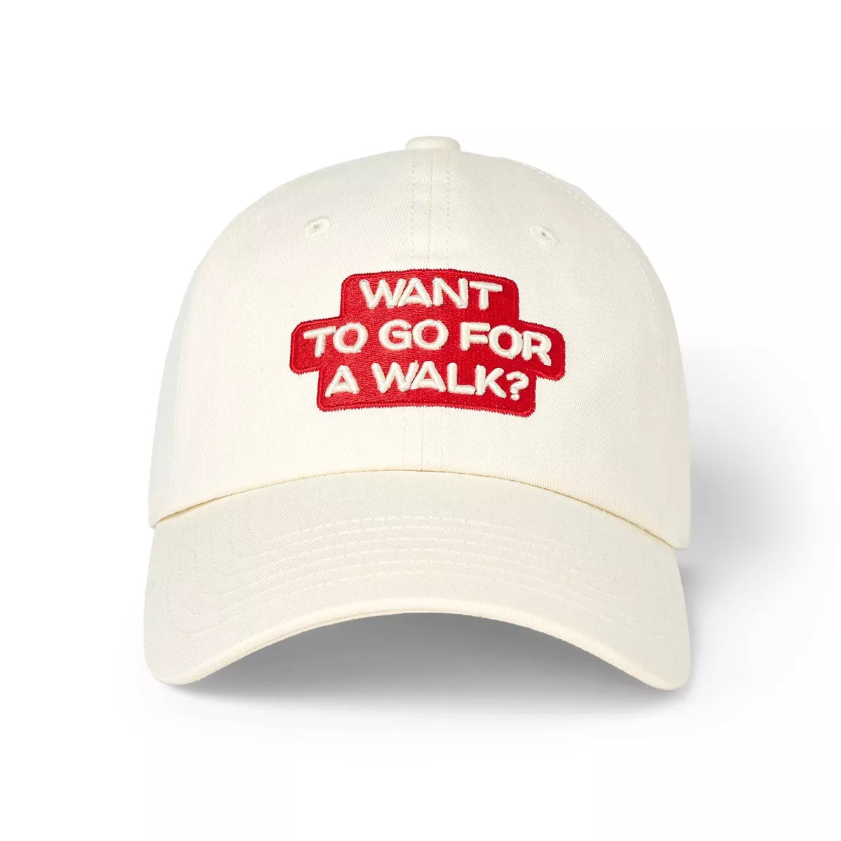 Adult "Want To Go For A Walk?" Baseball Cap - Cream - The Cuddle Collab | Target