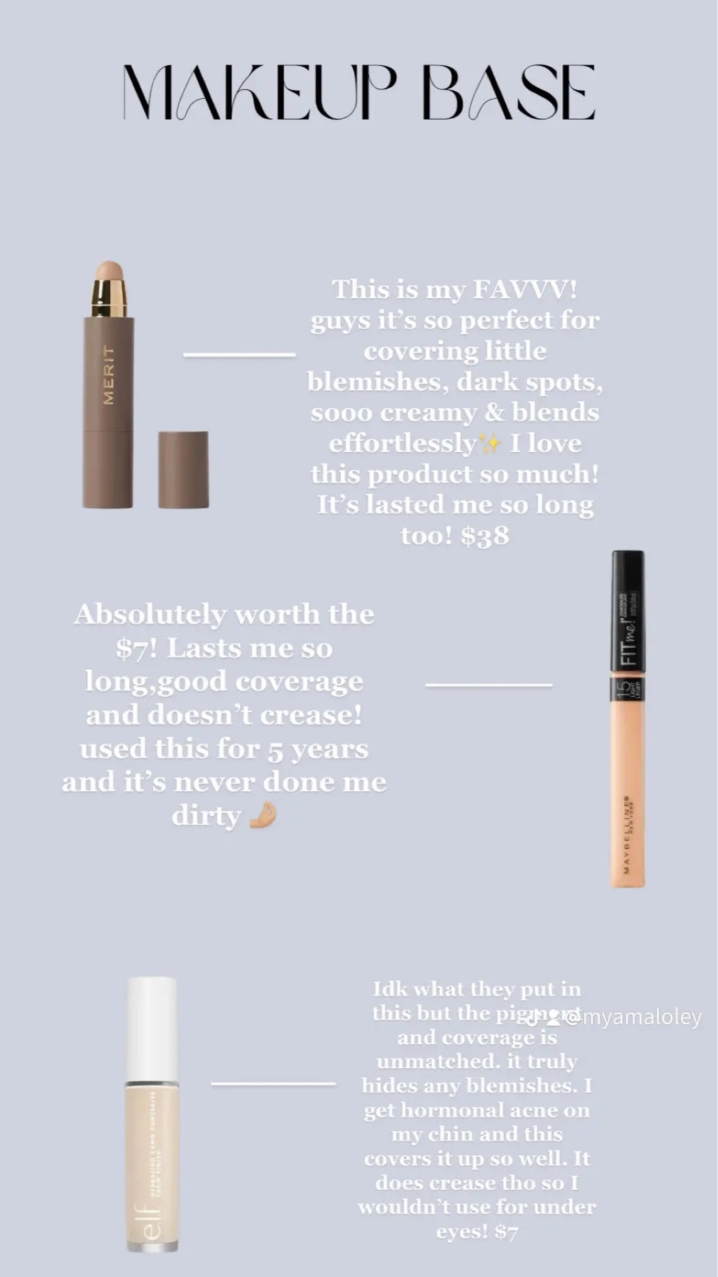 These are all of my absolute favs! 
description of my love for each product is on the post!! <3 

I use shade bisque in merit 
Shade sand in fit me

#LTKFind #LTKBeautySale #LTKGiftGuide