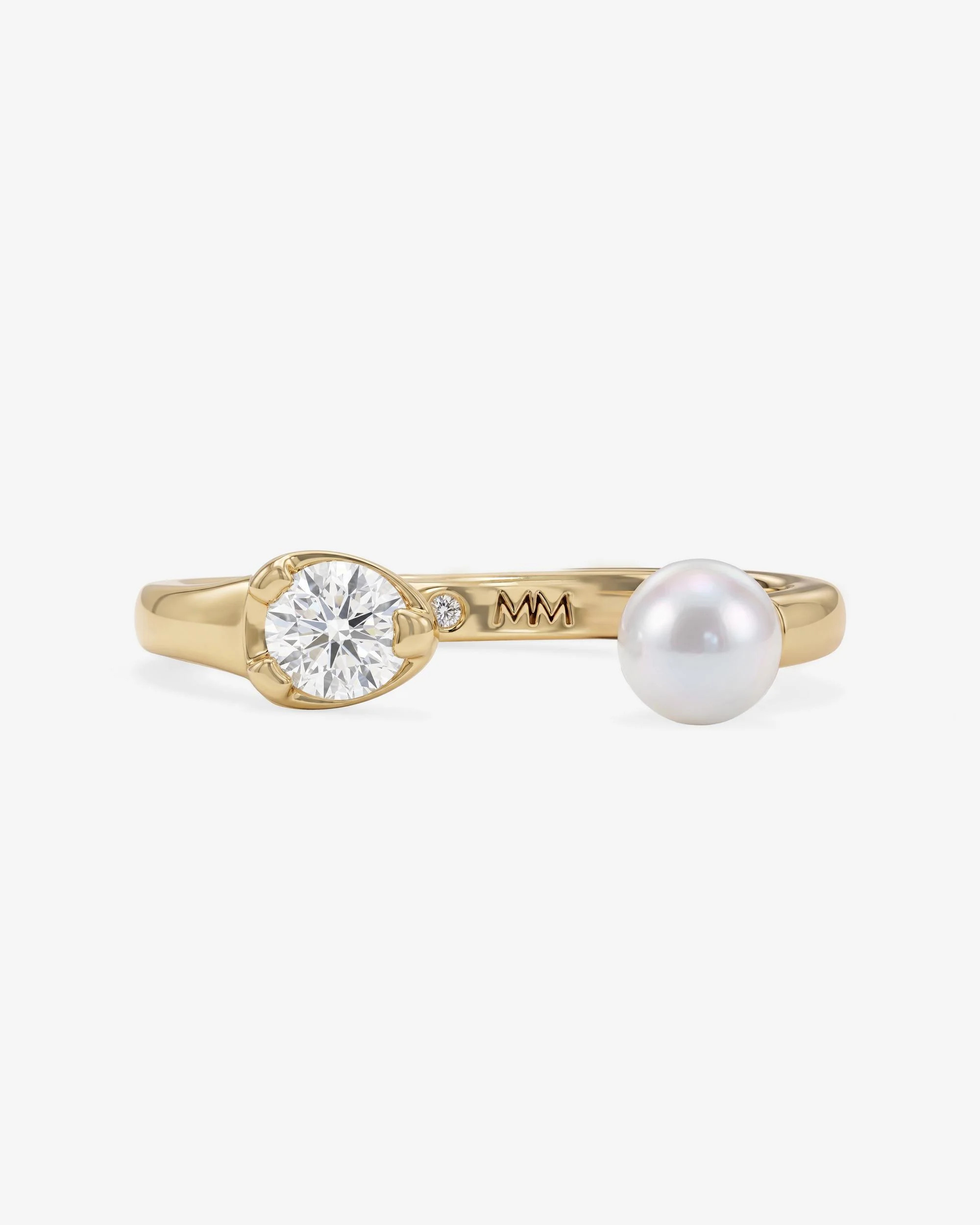 Perfect Pearl Open Ring - Gold | Melinda Maria Jewelry