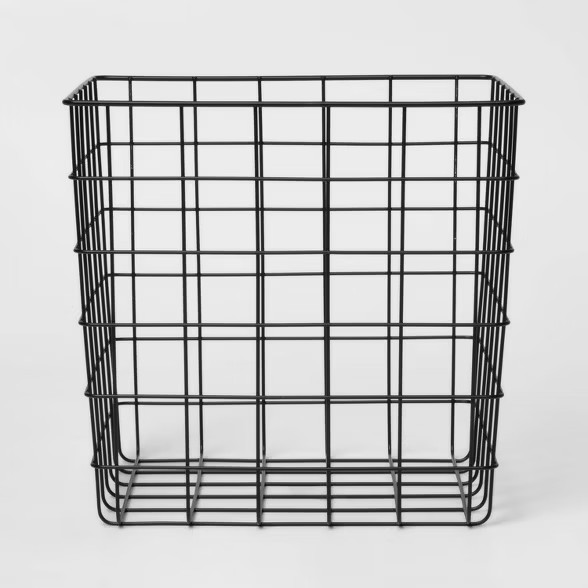 Decorative Baskets Steel Square Black - Room Essentials™ | Target