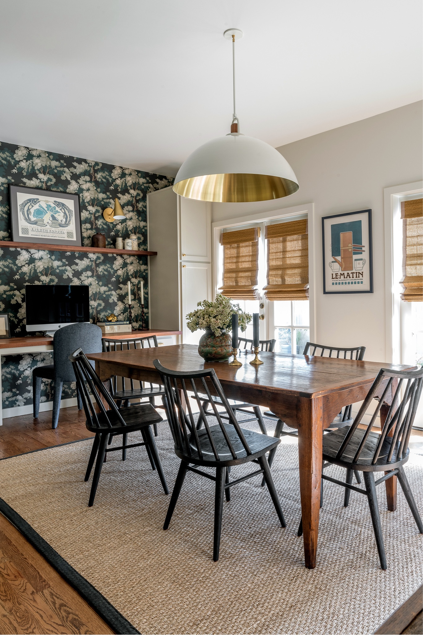 We used a seagrass rug in this informal dining home since the clients have young children. A rug that is easy to clean and stain resistant is exactly what was needed. Check and this and more seagrass rugs in our natural fiber rugs collection.  #interiordesign #home #diningroom #studiolaloc. 

Deisgn by Studio Laloc, Photo by: Lauren Caron. 

#LTKhome