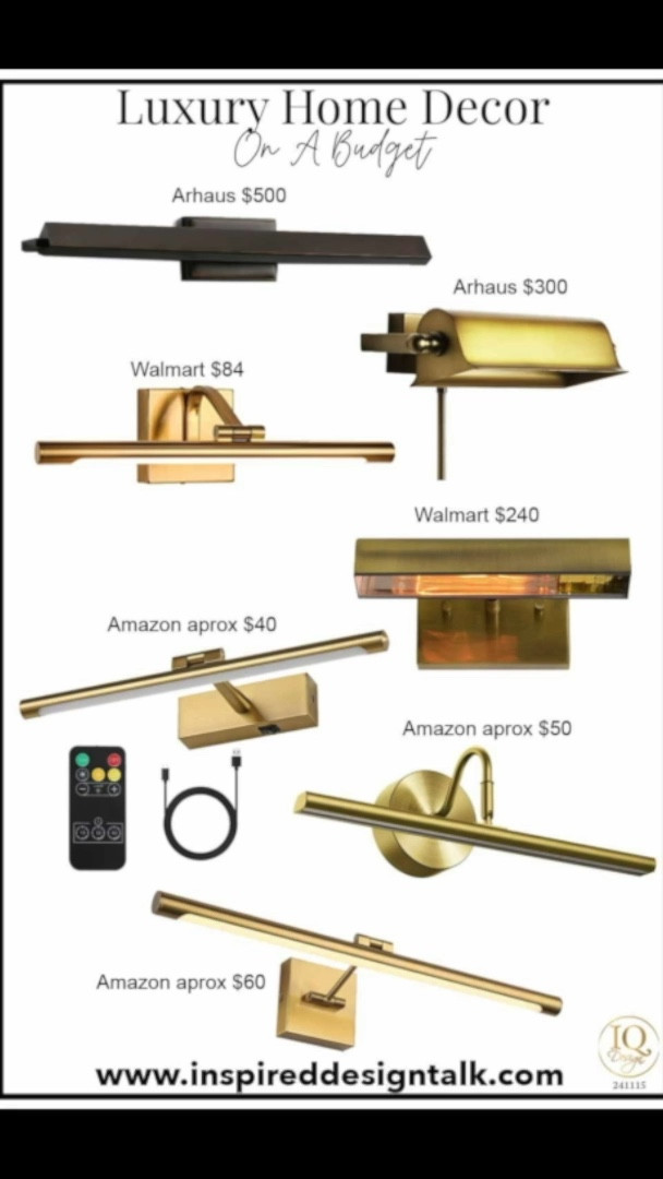 Elevate Your Art with Sconces & Picture Lights for a Cozy Ambiance

Add sconces on either side of your art or a sleek picture light above for a balanced, layered look that creates a stunning focal point! ✨ Not only does it highlight your art, but it also brings cozy ambiance to your room. Pro tip: No electrician needed—many options come with plugs or even battery-operated models with remotes, perfect for renters or a quick weekend upgrade!

#WallLighting #PictureLights #SconceDecor #HomeLighting #LivingRoomDecor #AmbientLighting #ArtLighting #HomeUpgrade #DecorTips #CozyVibes #LightingIdeas #EasyHomeUpgrades

#LTKWatchNow #LTKStyleTip #LTKHome