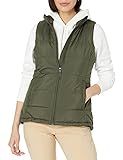 Amazon Essentials Women's Heavy-Weight Puffer Vest Outerwear, -Olive, S | Amazon (US)