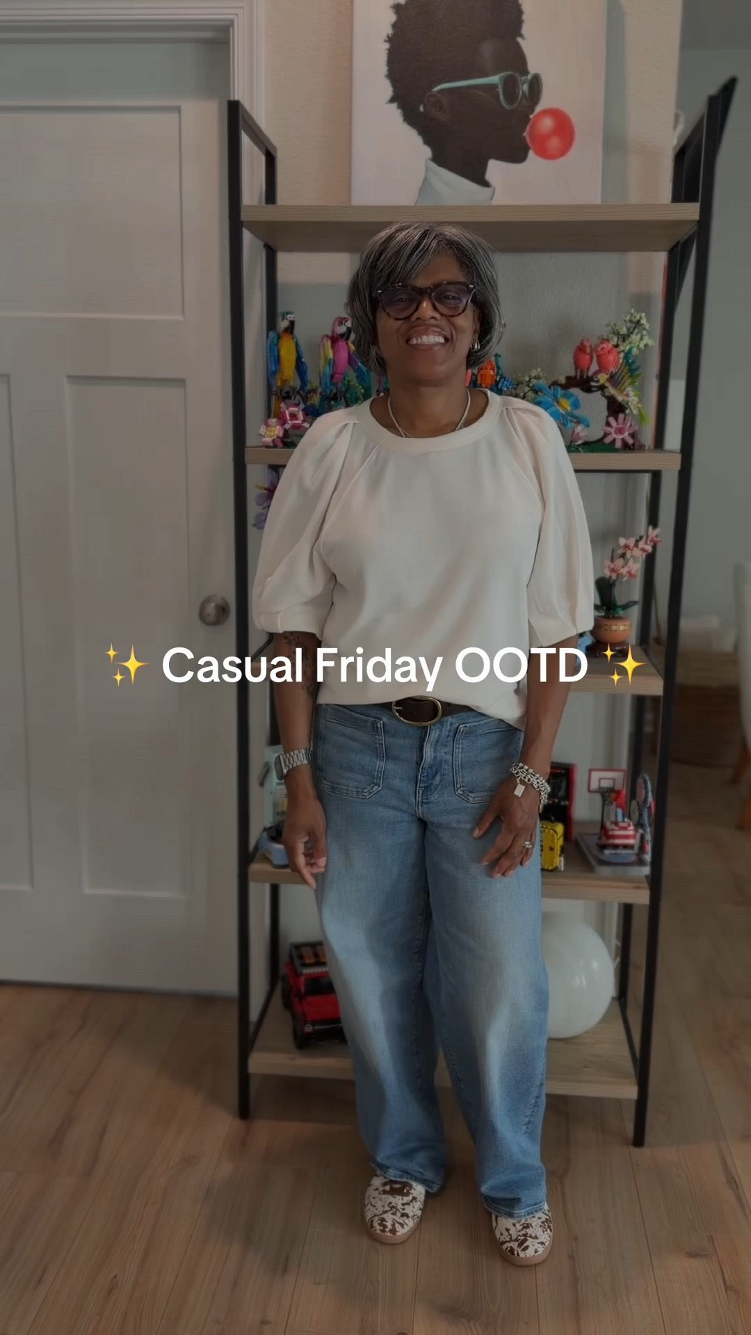 ✨ Casual Friday OOTD ✨

Keeping it simple, comfortable, and classy today. A neutral top, relaxed denim, and a little animal print moment on my shoes—because even casual days deserve a little personality. 🤎

Comfort ✔️
Confidence ✔️
Ready for the weekend ✔️

#CasualFriday #OOTD #Over50Style #FashionOver50 #EverydayStyle #StyleAtAnyAge #RealLifeStyle #ConfidenceAtAnyAge

#LTKmomlife #LTKootd #LTKOver40