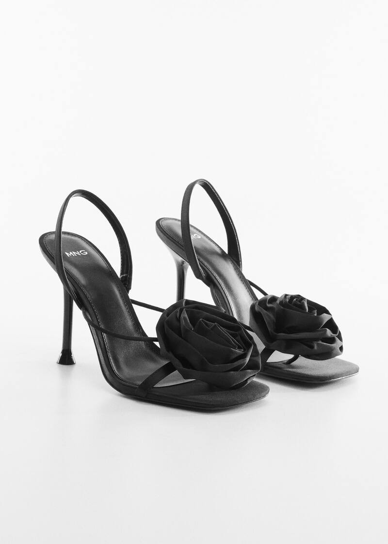 Maxi flower heeled sandal | MANGO (US)