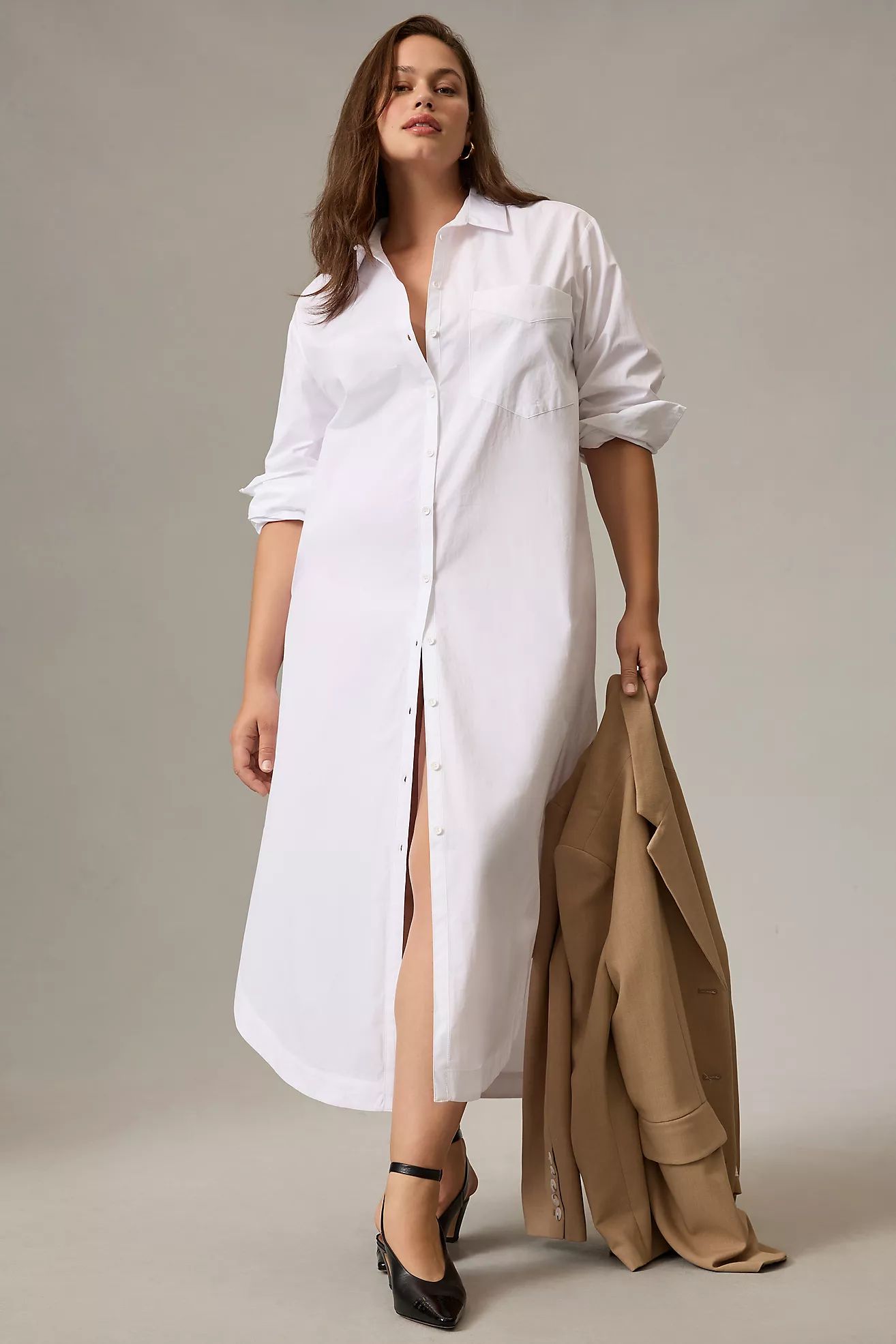 The Soren Long-Sleeve Shirt Dress | Anthropologie (US)