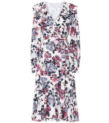 Jerridine satin-jacquard wrap dress | Mytheresa (UK)