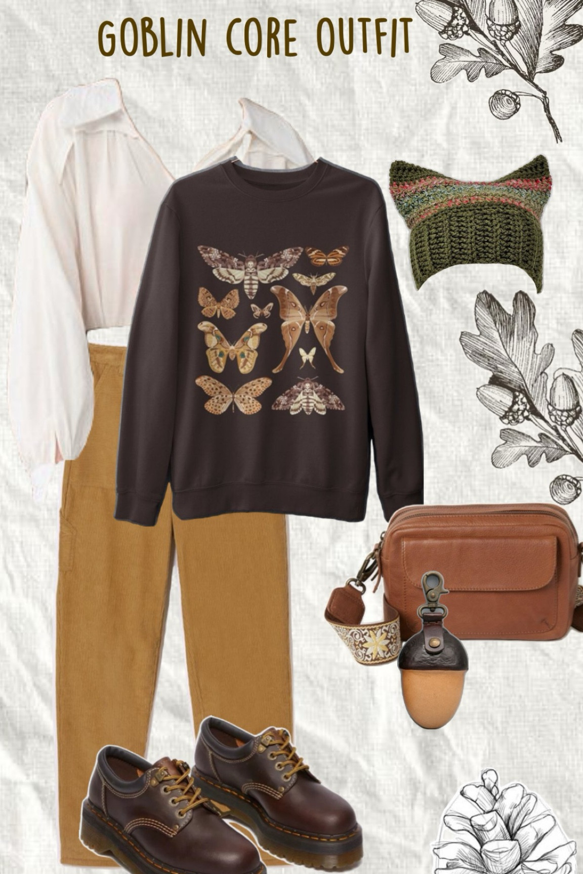 Goblin Core Outfit Inspo #goblincottage #masculinecottagecore #cottagecore 