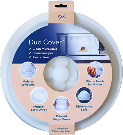 3-in-1 Magnetic Microwave Cover, Steam Moisturizer & Grabs Hot Dishes | ZERO Plastic & BPA-Free S... | Amazon (US)