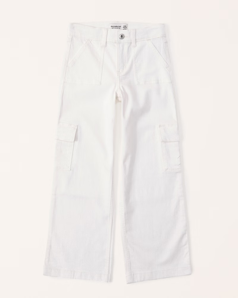 girls high rise wide leg jeans | girls new arrivals | Abercrombie.com | Abercrombie & Fitch (US)