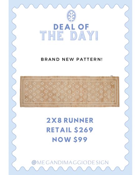 And I cannot believe this BRAND NEW Erin Gates tiny diamond jute runner was JUST ADDED ONLINE TOO!! 🤯🙌🏻😍 Available in a 2x8 or 2x12 and over 60% OFF retail!! 

#LTKfindsunder100 #LTKhome #LTKsalealert