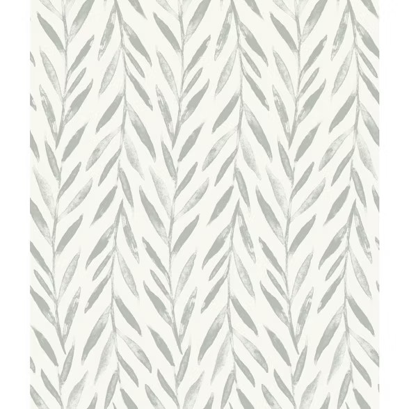 RoomMates Willow Magnolia Home Wallpaper Gray | Target