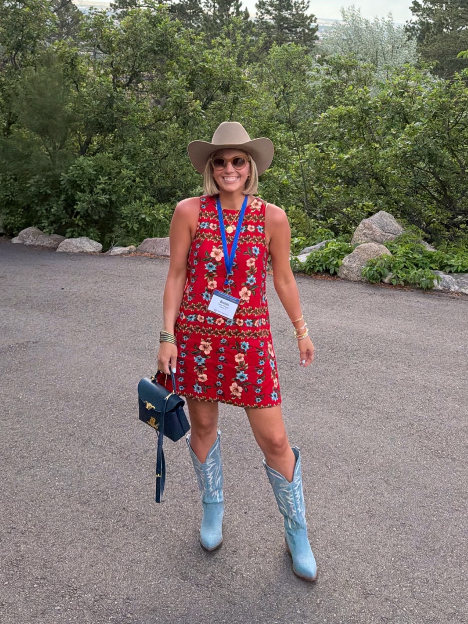 Country chic final night! Dress size small, could have sized down to the xsmall use code Bobbisave40 or Bobbisave35 for a discount!!
Boots-run TTS 
Hat is from wild bills western store but linking similar 
Bag is borrowed from Vivrelle

#LTKootd #LTKPetite