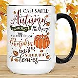 Autumn Pumpkin Coffee Mug, Fall Thanksgiving Poem Microwave Dishwasher Safe Ceramic Cup | Amazon (US)