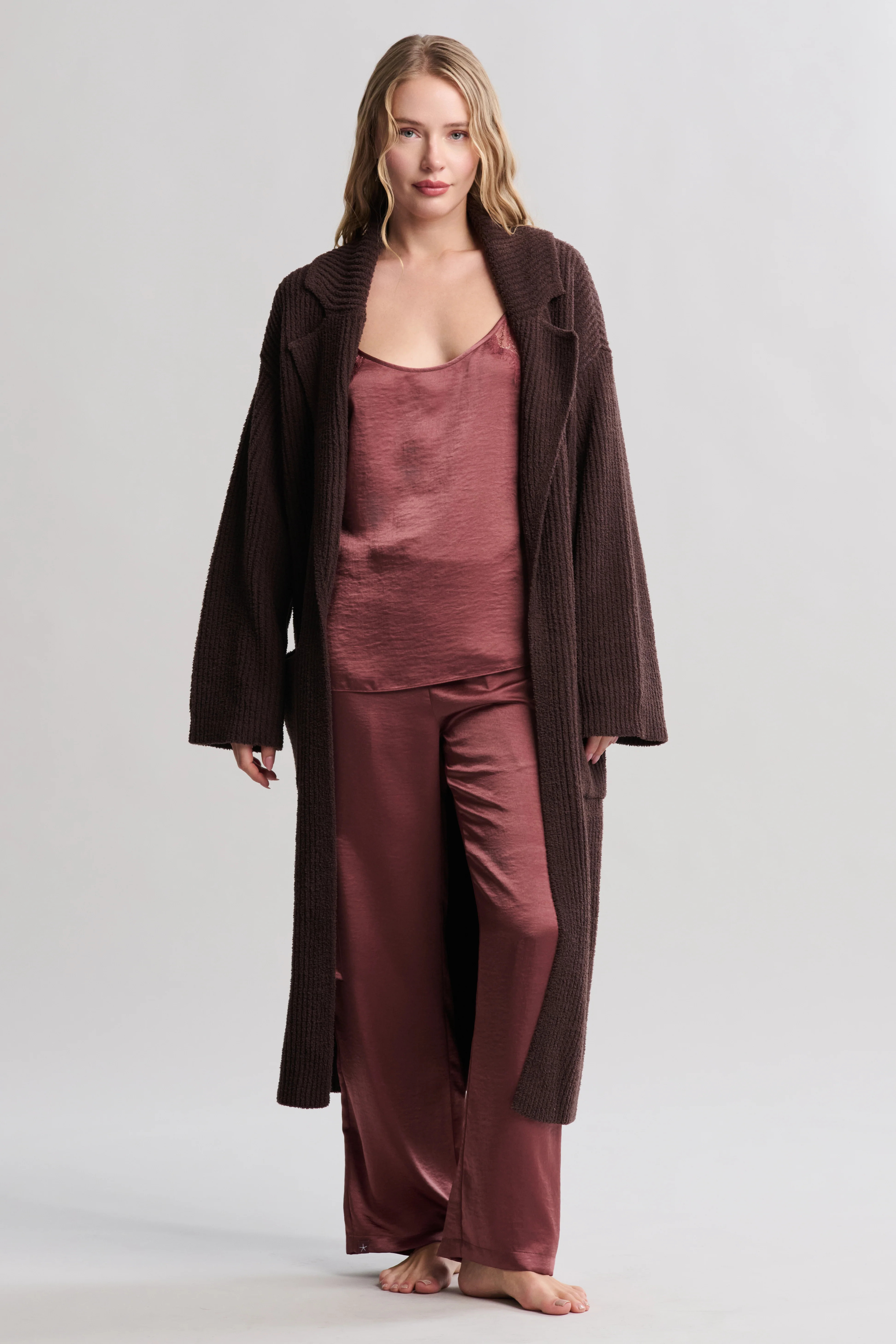 CozyChic® Cotton Rib Long Coat | Barefoot Dreams