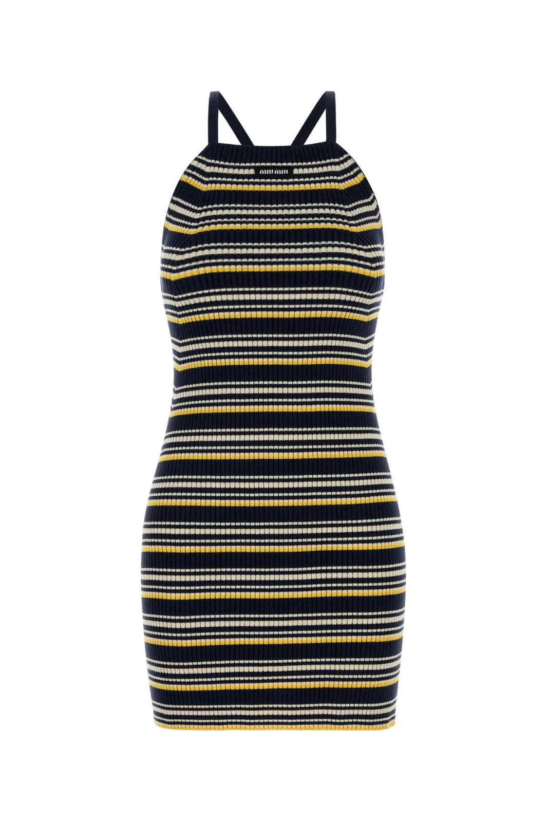 Miu Miu Striped Mini Dress | Cettire Global