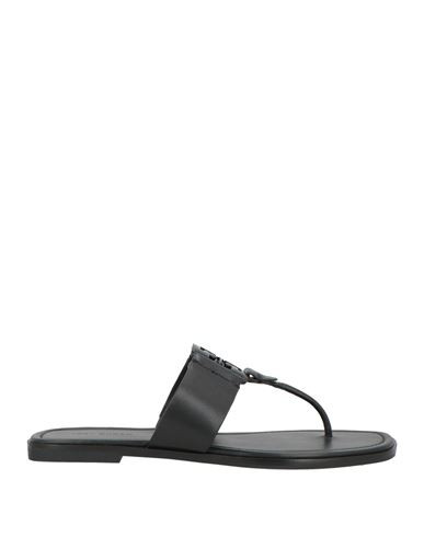 Tory Burch Woman Thong sandal Black Size 5 Calfskin | YOOX (US)