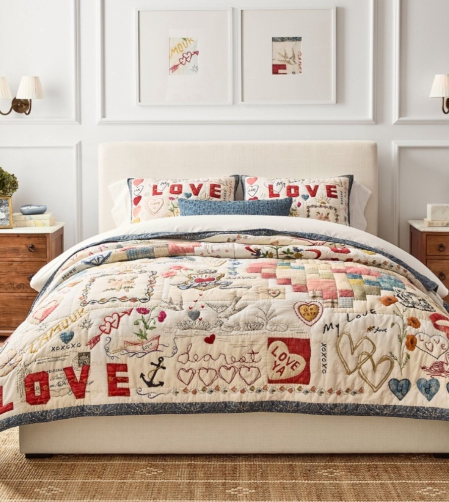 I am getting this for the guest room.   I think it is darling.  Maybe it’ll migrate to the master for February.  Either way it is going to be in my home.  😍#quilt #bedding

#LTKmomlife #LTKOver40 #LTKSeasonal