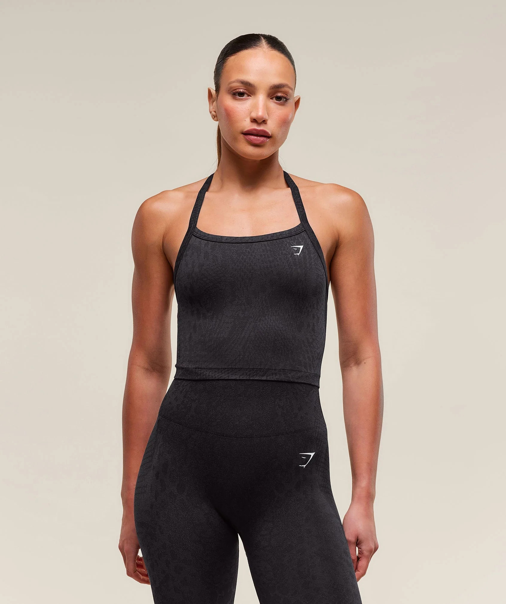 Gymshark Adapt Animal X Whitney Seamless Midi Tank - Black/Asphalt Grey | Gymshark US