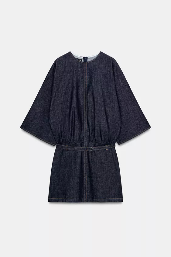 Z1975 BELTED DENIM DRESS | Zara Canada
