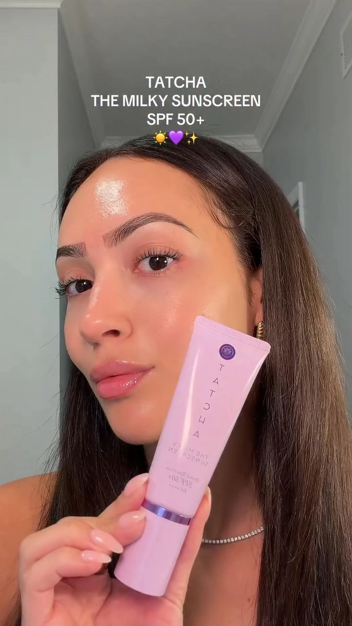 Sun protection + glass skin!!!✨✨✨ @tatcha #sunscreen #tatcha #tatchacollectivepartner #skincare #skinprep